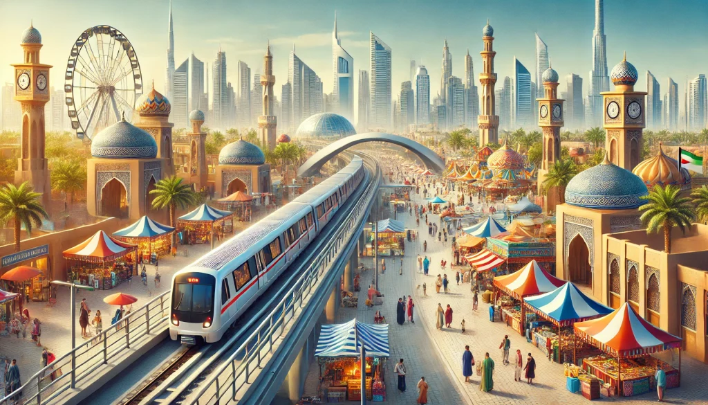 گلوبال ویلیج دبی با مترو