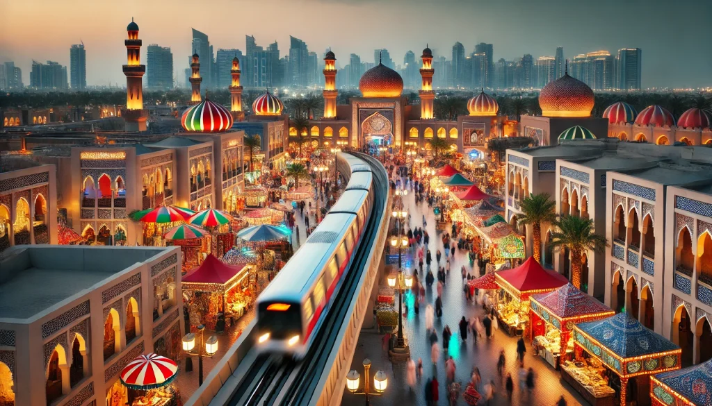 گلوبال ویلیج دبی با مترو