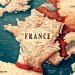 نقشه فرانسه و کشورهای اطراف
