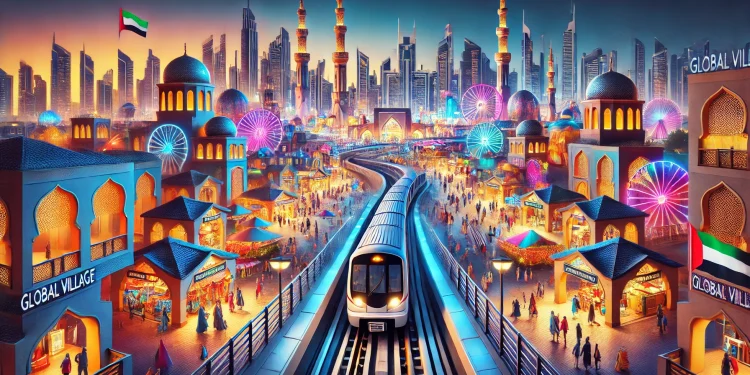 گلوبال ویلیج دبی با مترو